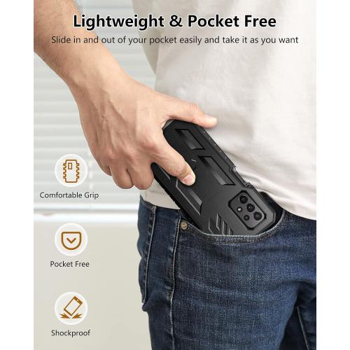 FNTCASE for Samsung Galaxy A23 5G Case with Built-in Screen Protector