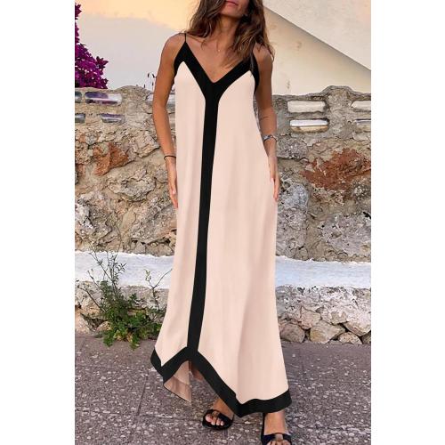 PRETTYGARDEN Womens Maxi Dress 2026 Summer Sundress V Neck Spaghetti Strap Flowy Elegant Party Dresses Beach Vacation Clothes