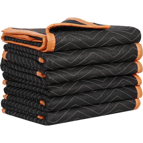 Pack  of 4  Moving Blankets 4 Pack, Heavy Duty Packing Furniture Blankets Moving Pads for Protecting Furniture Moves & Storage