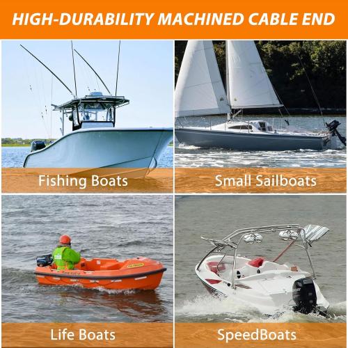 Boat Steering Cable Universal Rotary Replacement Steering Cable for Single Station Boat