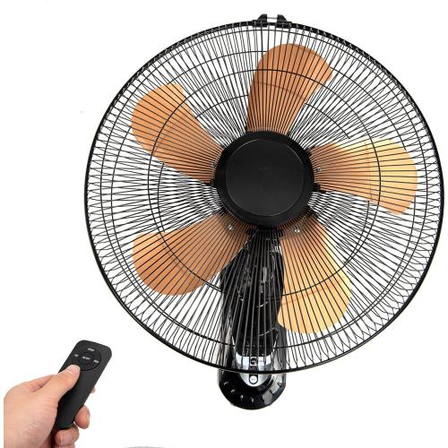 18in Wall Mount Fan with Remote Control Wall Mounted Oscillating Fan with 3 Speed Settings Adjustable Tilt and Timing for Bedroom 16in Metal Fans Blade
