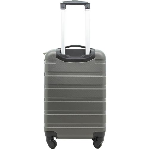 Travelers Club Harper Luggage, Charcoal, 22-Inch Carry-On