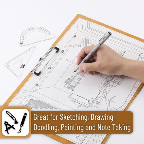 Mr. Pen - Extra Large Wooden Art Clipboard, 11.5x17 Inches, Horizontal Landscape