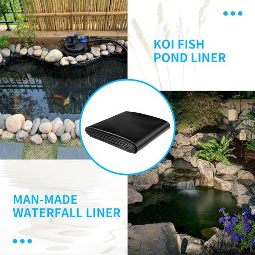 Pond Liner 15x15ft, LLDPE Garden Pond Liner, 20Mil Thickness Pond Liner for KOI or Fish, Duck and Waterscape.