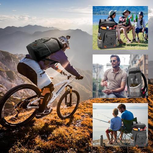 Backpack Cooler Insulated Leak Proof for Men Women 36 Cans Soft Cooler Backpack Insulated Waterproof Large Capacity Coolers Bag Portable for Lunch Camping Travel Picnic Hiking