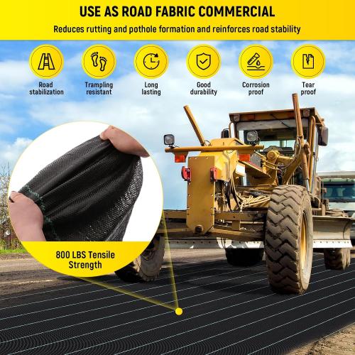 Doniks 6x300ft Driveway Fabric,3.5OZ Commercial Heavy Duty Weed Barrier Fabric, Garden Landscape Fabric,French Drain Fabric for Erosion Control,Landscape Fabric,Weed Barrier,Construction Projects ‼️used‼️