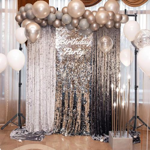 10x7.5Ft Backdrop Stand, Heavy Duty Adjustable Photo Back Drop Stand for Party, Photography, Banner Stand (Includes Six Background Stand Clamps)