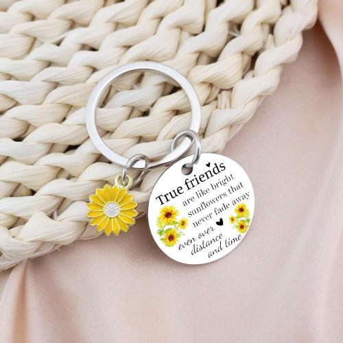 Ikacvb Sunflower Gifts For Women Best Friend Keychain Friendship Gifts For Bestie Bff Friends Female Birthday Gift For Women Leaving Going Away Gift Christmas Stuff