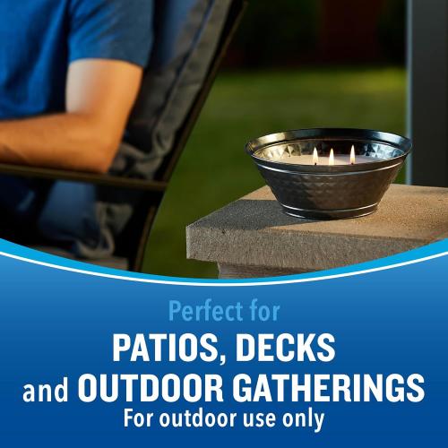 Cutter Outdoor Scented Candle Citronella and Mint Scent Brings Glow and Ambiance to Your Outdoor Space, 20 Ounces