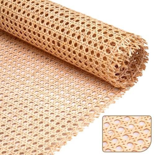 GDDGHS Rattan Cane Webbing Roll 24x60 Inch | Natural Rattan Material, Ideal for Furniture Repair, Chair Caning, DIY Crafts, and Home Decor, 24 Inch Wide x 5 Feet Long