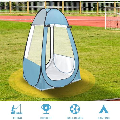 Pop Up Tent, Clear Outdoor Tents Sports Fishing, Rainproof and Windproof Beach Camping, Lightweight and Sturdy, Easy Set Up, UPF 50  Portable Folding 39 x 64