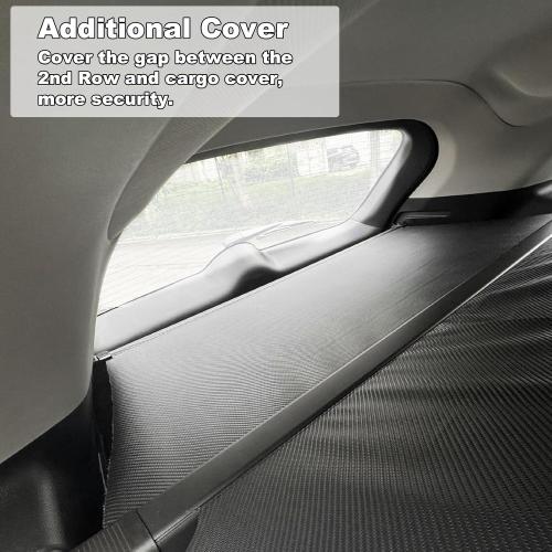 Cargo Cover for 2023-2025 Mitsubishi Outlander Accessories (Additional Cover),Carbon Fiber Look Retractable Trunk Cover for Mitsubishi Outlander Accessories Security Shield Shade Privacy