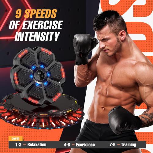 2026 Professional - Grade Music Boxing Machine: 9 Intelligent Training Modes, Ultra - Stable Bluetooth Connectivity, and Two Ergonomic Fist Gloves for an Immersive Fitness Experience