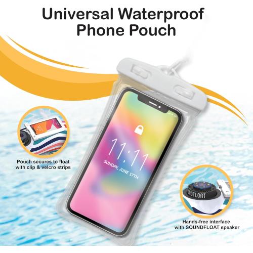 Motorized Inflatable Pool Float Lounger Tube, Bluetooth 5 IPX7 Waterproof Speaker, Pool & Lake Float with Mesh Bottom, Cup Holder, Backrest, Heavy-Duty Handles, 66W Motor