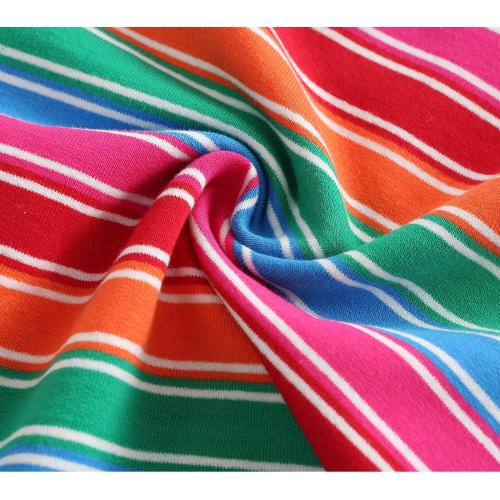 Size 5-6 years Boys Girls Striped T-Shirt, Long Sleeve Short Sleeve Crewneck Tee T-Shirt