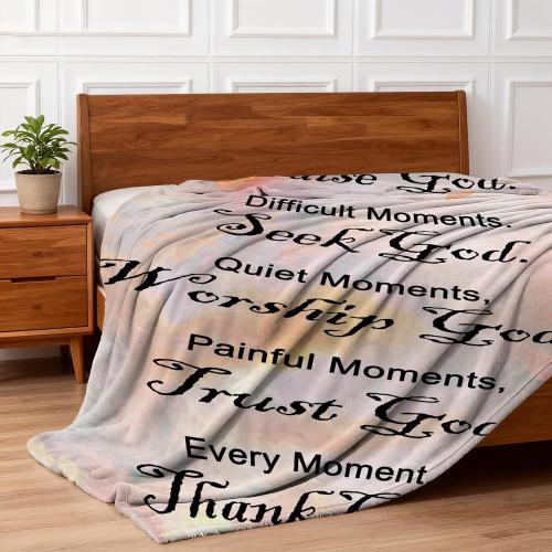 Christian Gifts for Women Faith, Inspirational/Religious/Spiritual Gifts for Adults, Soft Throw Blankets for Women/Men, Personalized Blankets for Adults 40x 50