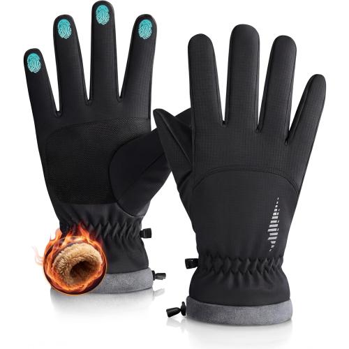 rivmount Winter Waterproof Ski Snow Warm Gloves for Women Men, Windproof Cold Weather Thermal with Touchscreen Fingers, for Running Driving Cycling Hiking Biking Outdoor Sports Daily Work