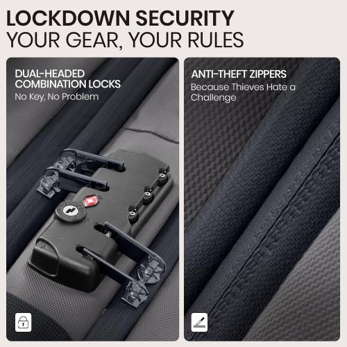 Fanwoli Rolling Vacuum Backpack Travel with One-Button Compression, Expandable Carry-On Suitcase Luggage, Approved TSA Lock & Water-Proof Laptop Compartment for Outdoor/Family/Business Trips