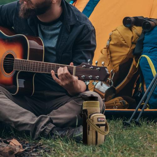 NATURE PIONEOR Water Bottle Holder with Strap 25 32 40 64 oz Insulated Water Bottle Carrier Sling Sleeve for Hiking,Outdoor Camping,Gym