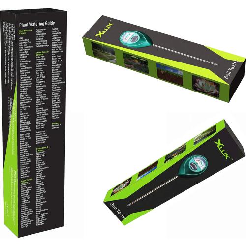 XLUX Soil Moisture Meter, Plant Water Monitor, Hygrometer Sensor for Gardening, Farming, Indoor and Outdoor Plants, No Batteries Required