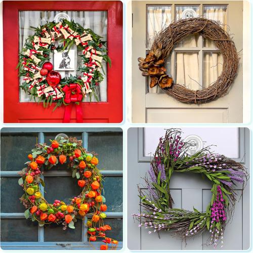 VIS'V Suction Cup Hooks, Small Shower Suction Hooks, Heavy Duty, Removable and Reusable, Clear, 2 Pcs