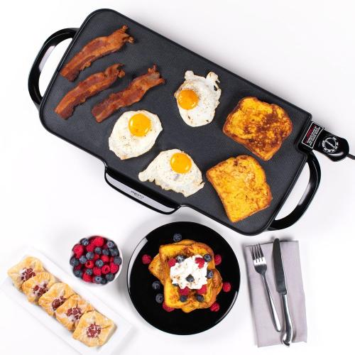 Presto 07061 22-inch Electric Griddle With Removable Handles, Black, 22-inch