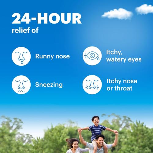 Claritin Children's Allergy Medicine, 24-Hour Non-Drowsy Loratadine 5mg Chewable Tablet, Antihistamine for Kids Ages 2 Years and Older, Grape Flavored, 40 tablets