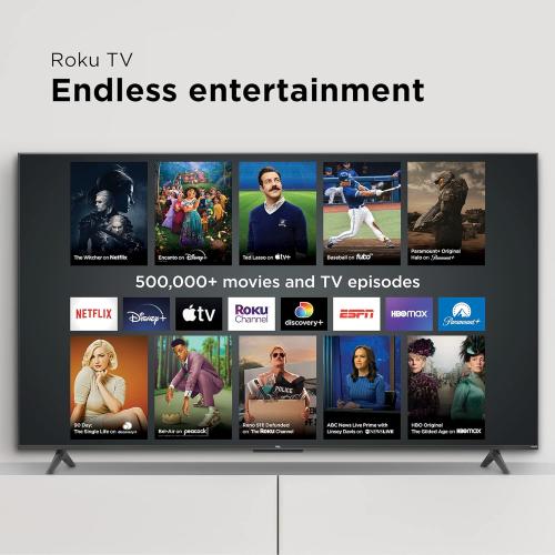 TCL 55 Class 4-Series 4K UHD HDR Smart Roku TV(Wi-Fi, RF, USB, Ethernet, HDMI) - 55S455