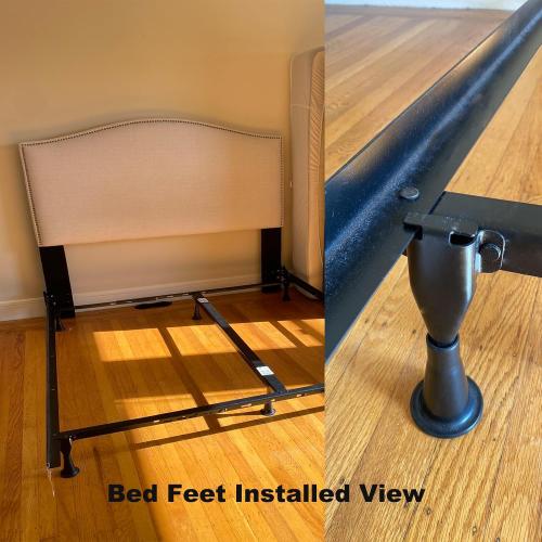 8PCS Replacement Bed Frame Feet, Tall Sturdy Cone Bed Frame Legs Risers | Prevent Sliding, Sturdy, Stable, Durable, Easy to Install, Raise bed 2 13/16 inches