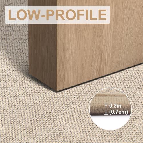 LEKEEPGO Door Mat 24x47, Non Slip Washable Indoor Door Mat, Khaki