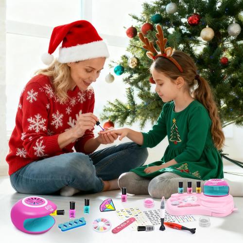 Kids Nail Polish Set for Girls - Girl Toys 8-10 - Nail Art Kit for Kids Ages 7-12, Non toxic Nail