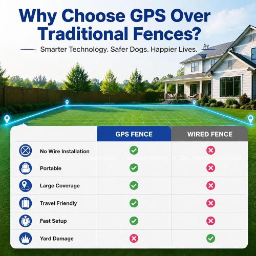 RPZ GPS Dog Collar Fence System, Wireless Dog Fence System