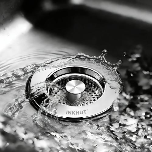 Upgraded 3 in 1 Kitchen Sink Drain Strainer (Silver-2Pack)