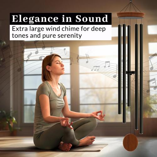 60 Extra Large Wind Chimes for Outside Deep Tone - Soothing Wind Chimes Outdoor Unique, Big Huge Long Windchimes for Outside for Outdoors