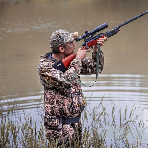 GearOZ Duck Hunting Waders for Men Size 11, 5mm Neoprene Waterproof Chest Insulated Camo Wader Fishing Waterfowl Hunter