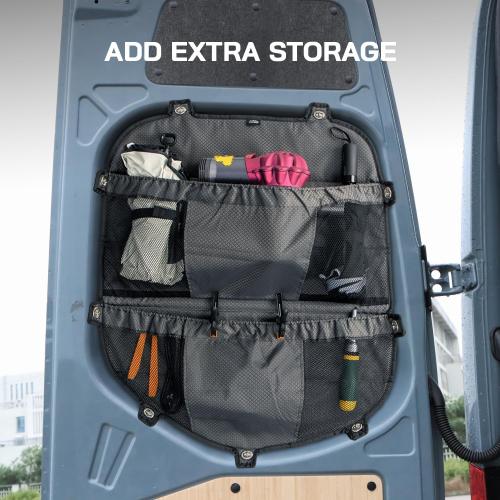 Rear Door Storage Bags (Pair) for Mercedes-Benz Sprinter VS30 2019-2026, Rear Door Storage Panels, Lightweight Design, Middle