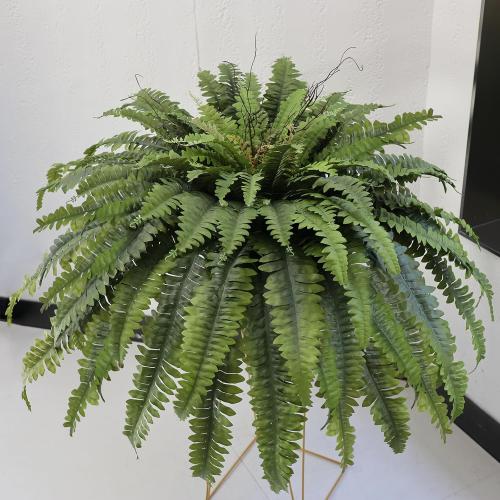 50 Fake Ferns Artificial Plants Large, 98 Fronds Artificial Ferns for Outdoors and Indoors, Suitable for Planter Garden Porch Office Decor