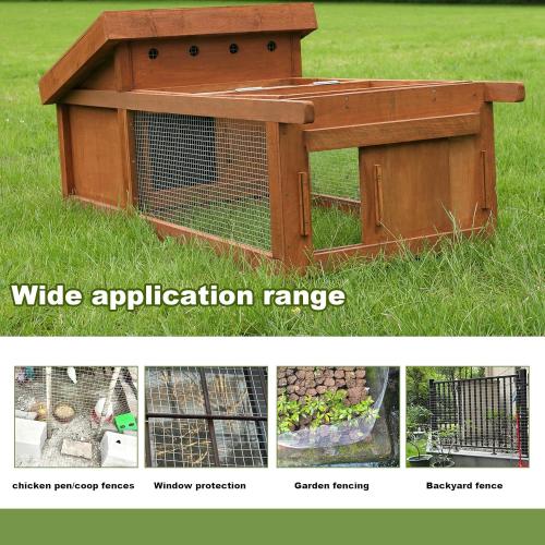 Hardware Cloth 1/4 inch 23 Gauge, Hot-dip Galvanized After Welding, Chicken Coop Wire Fence Wire Mesh Screen, Rabbit/Snake Fences, Netting Wire Cloth Galvanized Wire Mesh Roll