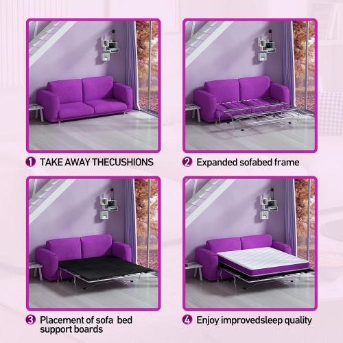 Imperius Foldable Box Spring, Bunkie Board, Bed Support Slats for Support to Streamline and Minimize The Bed, No Assembly Needed (Queen 48x60)