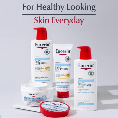 3PACK.....Eucerin Daily Hydration Lotion with SPF 15 - Broad Spectrum Body Lotion for Dry Skin - 16.9 fl. Oz. Pump Bottle (Pack of 3)