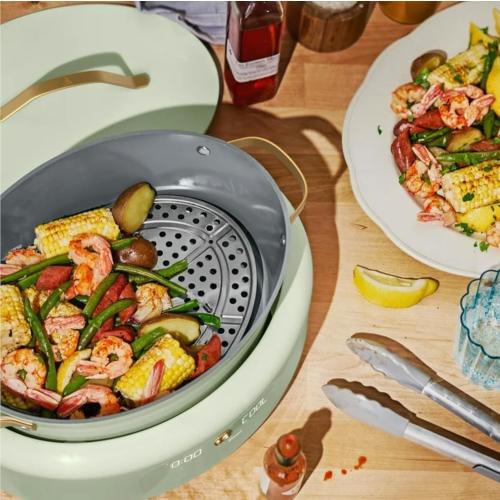Drew Barrymore 10 in 1, 6 Qt Electric Multi-Cooker, Sage-Green