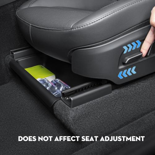 2PCS Under Seat Storage Box for 2026 Tesla Model Y Juniper,Hidden Organizer Tray Underseat Bins with Lid Cover for 2025-2026 Tesla New Model Y Juniper (Launch Series) Interior Accessories