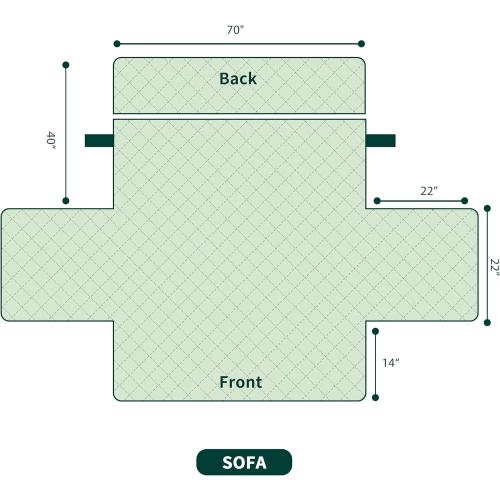 Sofa Slipcover Couch Cover XL CHAIR CREAM