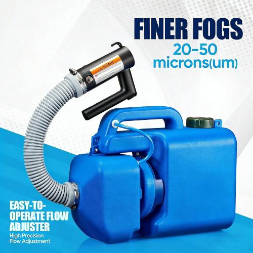 Electric ULV Fogger Sprayer, 8L/2.1Gal 1200W Portable Cold Mist Atomizer with Adjustable Flow Rate, 25-39Ft Spray Range for Home Garden Farm Indoor Outdoor