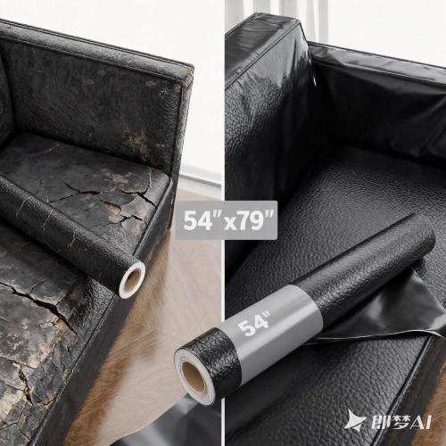 Self-Adhesive Marine Vinyl Faux Leather: Meneng 2 Yard Roll Heavy Duty Boat Seat Vinyl - Waterproof & Scratch-Resistant for Marine Upholstery - Leather Repair Patch for Furniture Sofa Couch