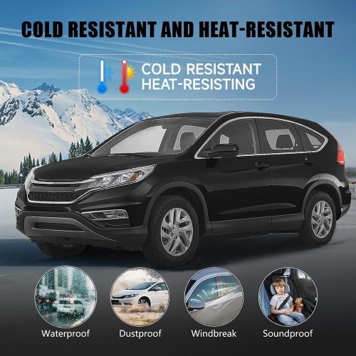 ItranMc Window Molding Trim for 2012-2016 Honda CRV/CR-V,Chrome Outer Door Weather Strip Window Seal Belt,Replace#72450-T0G-A01 72410-T0G-A01 72950-T0G-A01 72910-T0G-A01