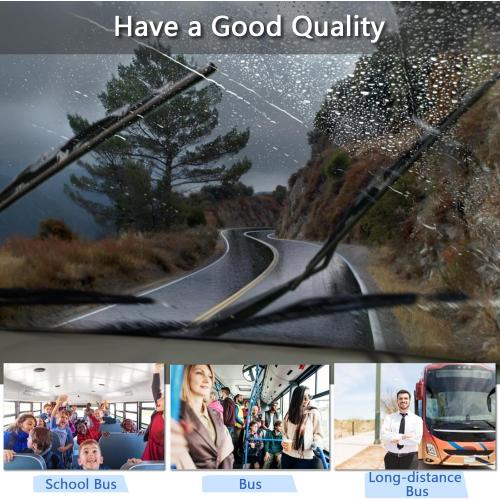 32 Wiper Blades for Rv or Motorhome rv windshield wipers 12mm 9mm J Hook with 1pcs Car wash towel And 2pcs Wiper Blades And 2 Pcs Refills 32/32