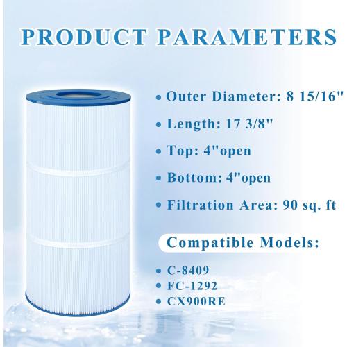 Pool Filter Compatible with CX900RE, C900, C-8409, PA90, Pro Clean 100, FC-1292, 1 Pack