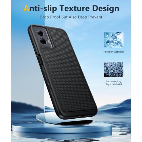 FNTCASE for Motorola Moto G-Power-5G-2024 Case: Dual Layer Protective Heavy Duty Cell Phone Cover Shockproof Rugged with Non Slip Textured Back - Military Protection Bumper Tough - 2024, 6.7 inch