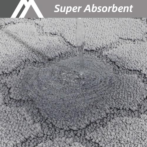 COSY HOMEER Kitchen Rugs Washable Non Slip Kitchen Mats for Floor Absorbent Kitchen Carpet 20 x 32 Soft Rugs for Kitchen,Sink Mat,Entrance,Area Rugs,Grey